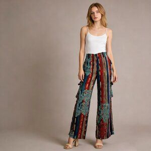 Johnny Was Multicolor Straight Leg Pants